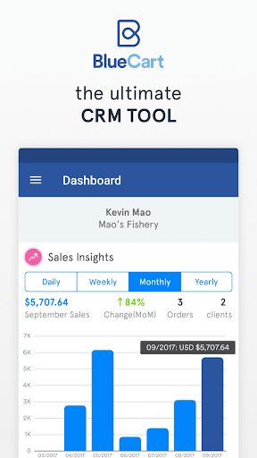 Android application BlueCart – The Sales Rep App screenshort