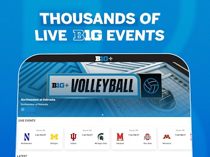 B1G+: Watch College Sports Screenshot