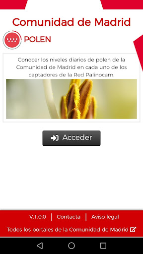 Android application Polen screenshort