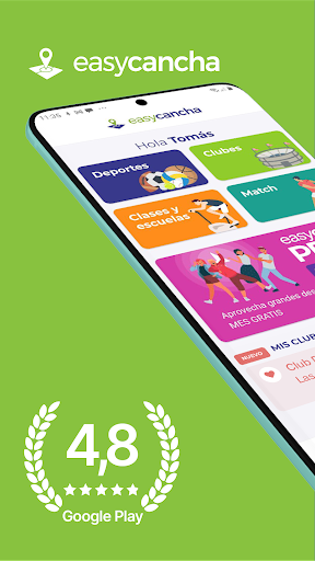 Android application easycancha screenshort