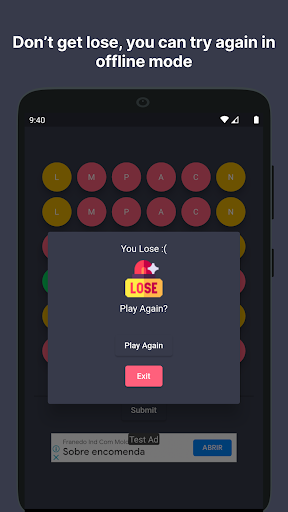 Words Game - Guessing Game Screen 2