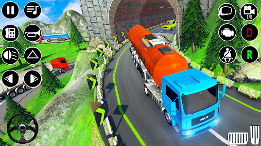 US Oil Transporter Truck Games