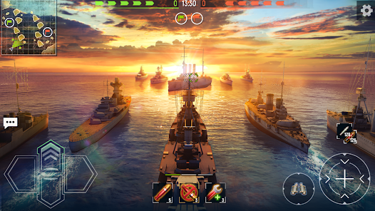 Captura 8 Navy War: Batalla Naval Online android