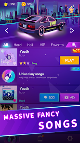 Captura de Pantalla 5 GT Beat Racing: música y coche android