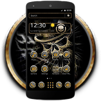 Gambling Skull Black Theme