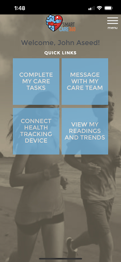Android application SmartCare360 screenshort
