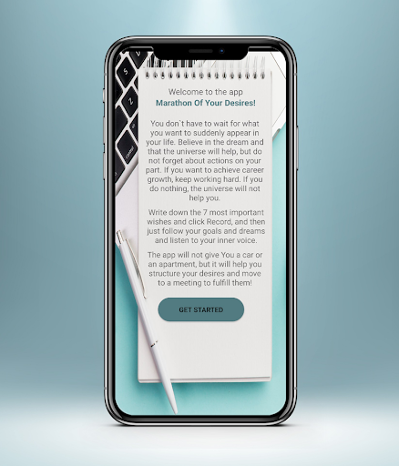 Android application The marathon of my dreams screenshort