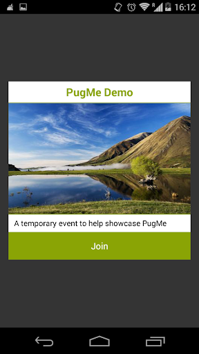 PugMe Events Screen 2