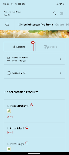 Pizzeria Nudelhaus Avanti Screen 3