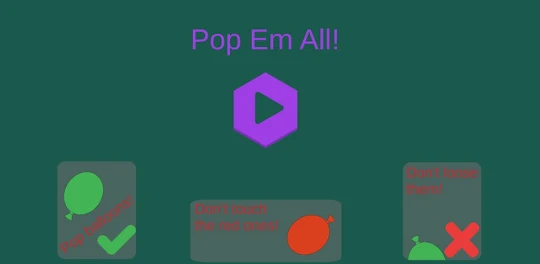 Pop 'Em All: Balloon 2D Game
