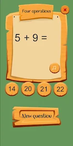 Four Operations Math Education