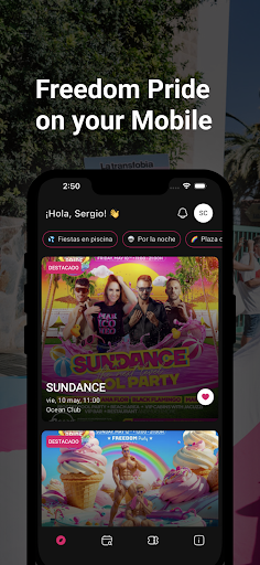Android application Pride by Freedom screenshort
