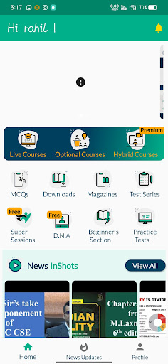 Android application JV Learning App screenshort