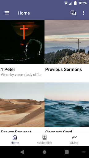 Android application Blue Ridge Church screenshort