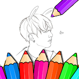 BTS-Jungkook Coloring Book icon