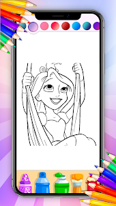 Princess Coloring Page Game