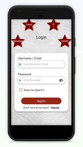 Aperçu de l'application
