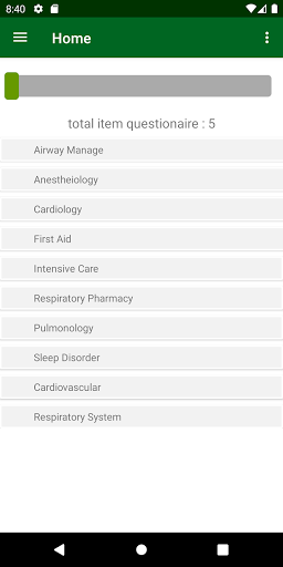 Android application RESPIRATORY THERAPISTS REVIEW screenshort
