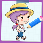 Cover Image of ダウンロード How to Draw Cute Girls  APK