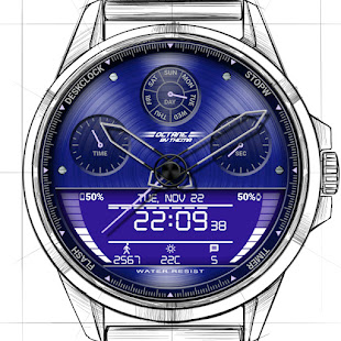 Octane Watch Face & Clock Widget Varies with device APK screenshots 13