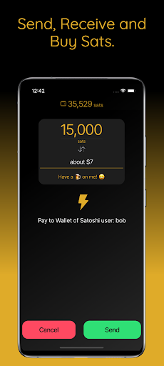 Wallet of Satoshi Screen 3