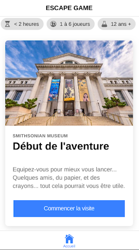 Android application Escape the museum screenshort