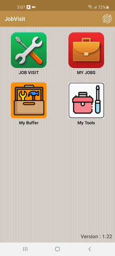 Android application JobVisit - City Properties screenshort