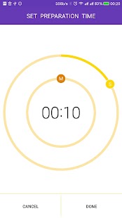 Tabata timer for workout with Screenshot