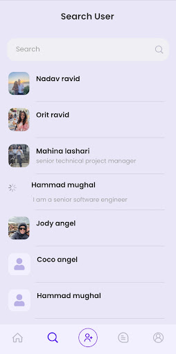 Android application Nadody screenshort