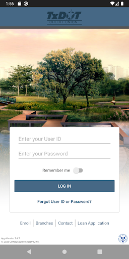 Android application TxDOT Credit Union screenshort