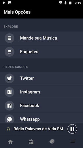 Rádio Palavras de Vida FM Screen 2