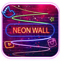 Neon Night Bar3D иконки тем фоновых HD