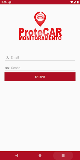 Android application ProteCar screenshort