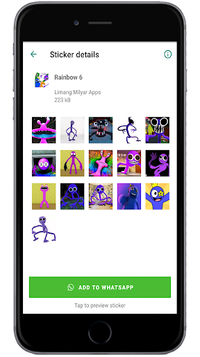 Rainbow Friends Gif WAStickers