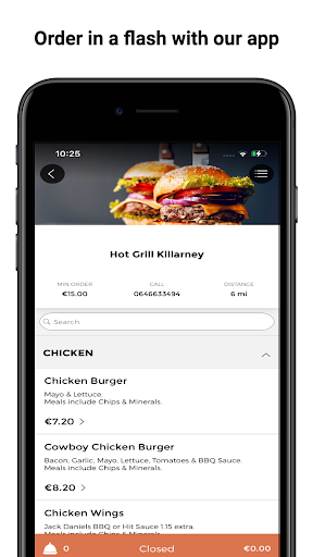 Android application Hot Grill Killarney screenshort