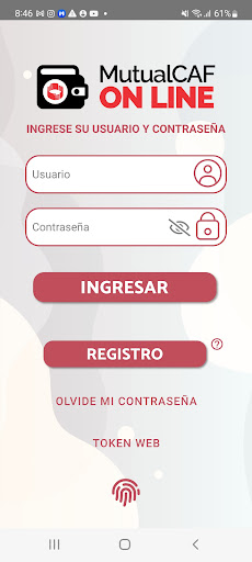 Mutual CAF Online Screen 2