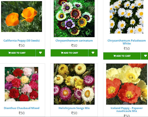 Android application SeedBasket Gardening Store screenshort