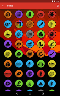 Umbra - Icon Pack Captura de pantalla
