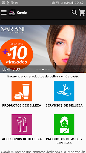 Android application Carole Beauty Supply screenshort