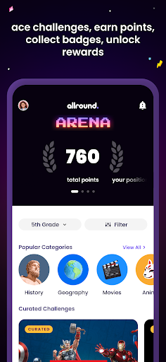 Android application allround - play, learn, grow screenshort