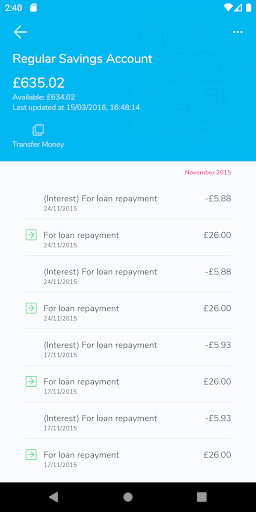 Darlington Credit Union Screen 3