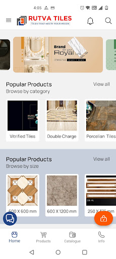 Android application Rutva Tiles & Bathware screenshort