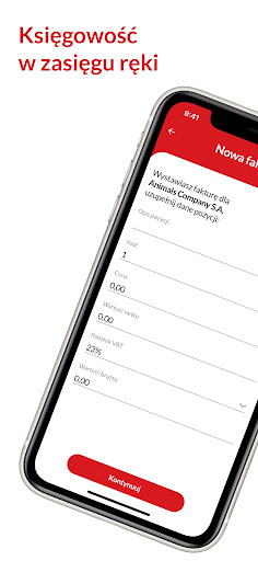 Android application Księgowość z Żubrem screenshort
