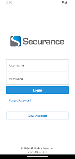 Android application Securance Online screenshort