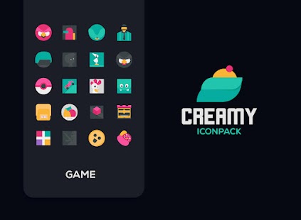 Creamy Icon pack Capture d'écran