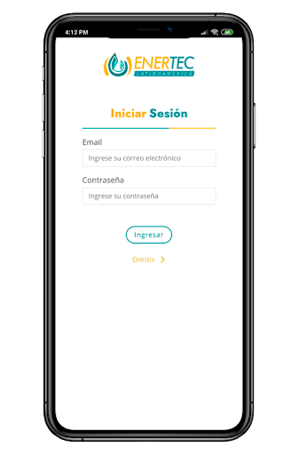 Android application ENERTEC AOM screenshort