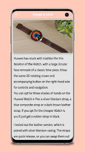 Huawei Watch 4 Pro Guide