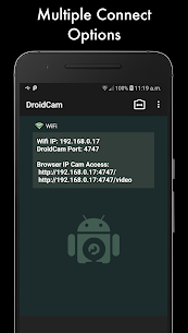 DroidCamX – كاميرا ويب عالية الدقة للكمبيوتر الشخصي APK (مصححة / كاملة) 3