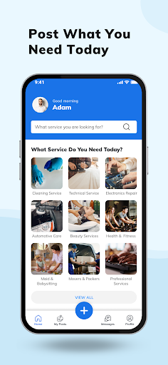 InstaService: Get Service Pros Screen 2
