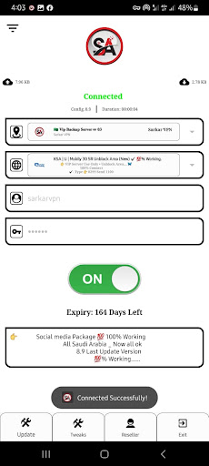 Android application Sarkar VPN screenshort